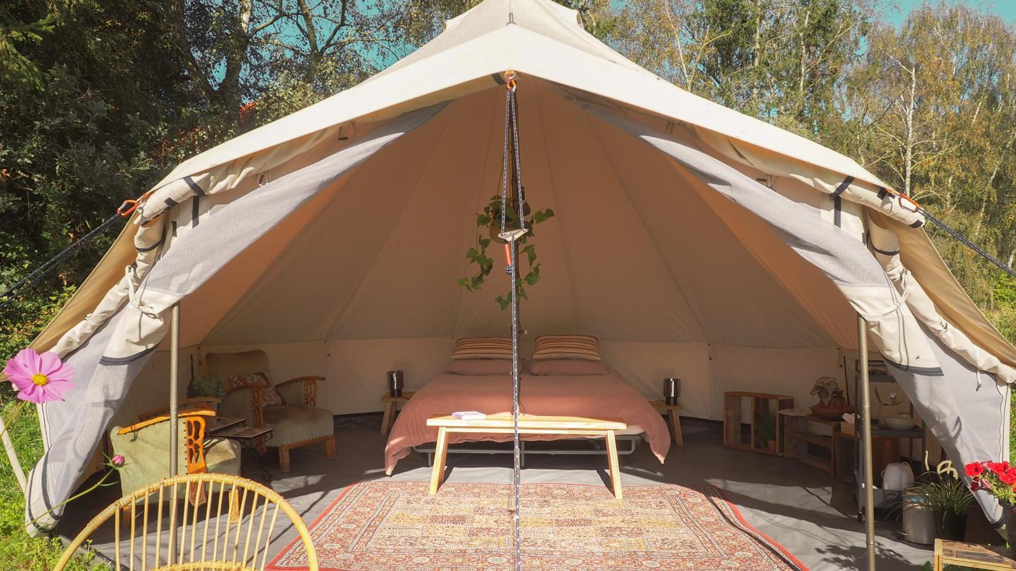 Bell Tent In Een Voedselbos Nederweert-Eind Eksteriør billede